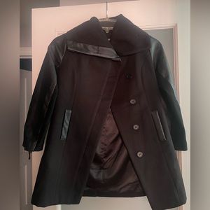 Girls size 7/8 Black Wool Dress Coat